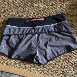 Lululemon Run Speed Shorts. 2.5inch. Gray Grey